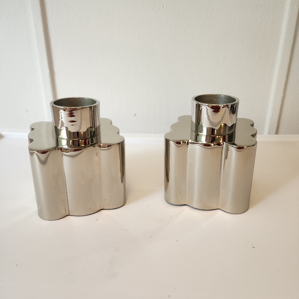 Michael Graves Designs Silver Scalloped Candle Holder Tea Lights